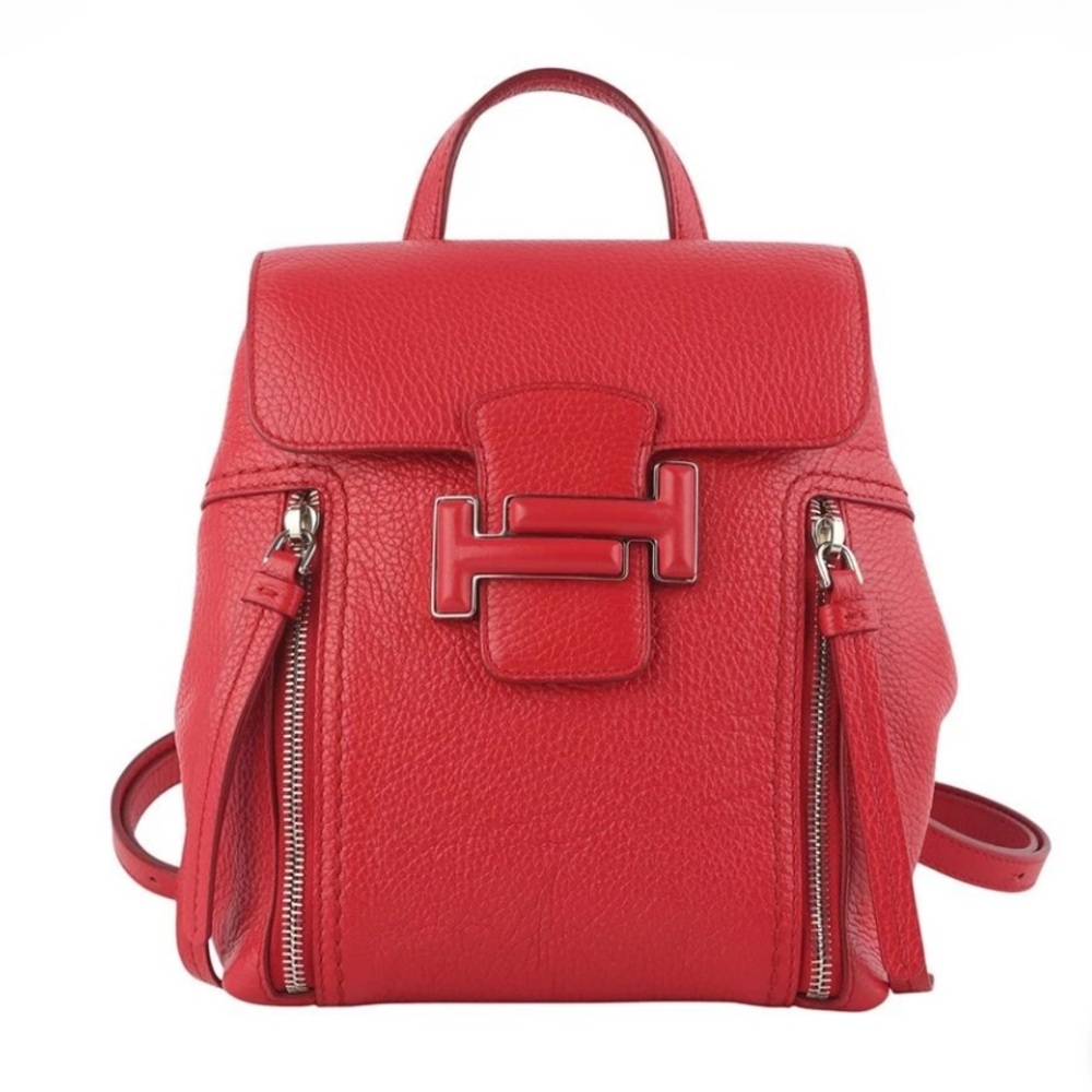 TOD’s Double T Leather Backback Shoulder Bag